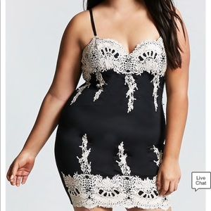 Sexy plus size mini dress